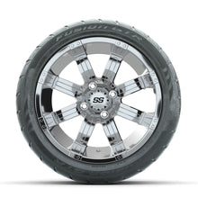 GTW Tempest Chrome 14 in Wheels with 225/40-R14 Fusion GTR Street Tires  Full Set