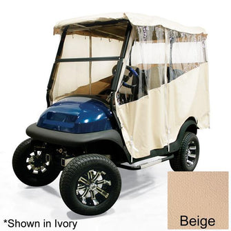 Club Car Precedent & Villager 4-Passenger Beige Over-The-Top Vinyl Enclosure (Years 2004-Up)