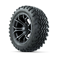 GTW Spyder Machined/Grey 14 in Wheels with 23x10.00-14 Rogue All Terrain Tires  Full Set