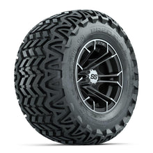 GTW Spyder Machined/Matte Grey 10 in Wheels with 20x10-10 Predator All Terrain Tires – Full Set