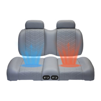 MadJax Aviator EZGO TXT/RXV & MadJax XSeries Graphite Front Seat Cushions with Thermaflex