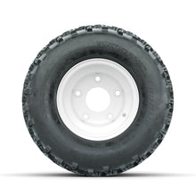 GTW Steel White Centered 5-Hole 8 in Wheels with 18x9.50-8 Rogue All Terrain Tires  Full Set