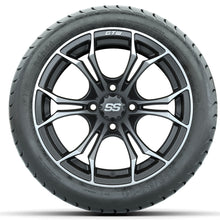 GTW Spyder Matte Grey 14 in Wheels with 225/30-14 Mamba Street Tires  Full Set