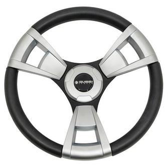 Gussi Italia Model 13 Black/Brushed Steering Wheel For All Club Car DS Models