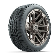 GTW® Graffiti Satin Bronze 14 in Wheels with 205/30-14 Fusion Street Tires – Full Set