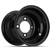 8" GTW Gloss Black Steel Wheel (Centered) GTW 