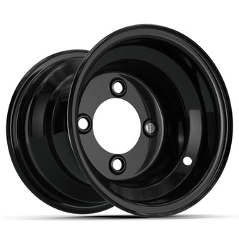 8" GTW Gloss Black Steel Wheel (Centered) GTW 