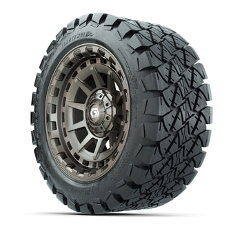 GTW Barricade Satin Bronze 14 in Wheels with 22x10-14 Timberwolf All-Terrain Tires  Full Set