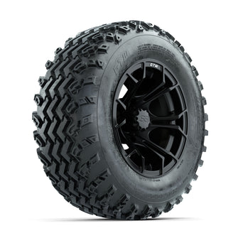 GTW Spyder Matte Black 12 in Wheels with 23x10.00-12 Rogue All Terrain Tires  Full Set