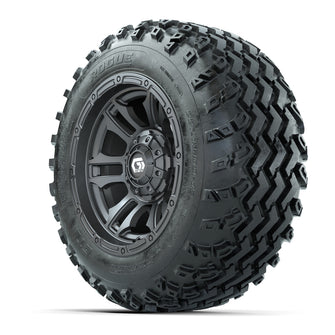 GTW Shogun Gunmetal 12 in Wheels with 22x11.00-12 Rogue All-Terrain Tires  Full Set