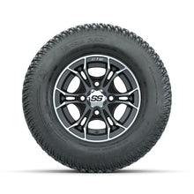 GTW Spyder Machined/Matte Grey 10 in Wheels with 20x10-10 Terra Pro S-Tread Traction Tires  Full Set