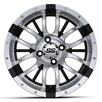 GTW Diesel Machined Silver and Black Wheel - 14 Inch