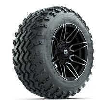 GTW Stealth Black/Machined 12 in Wheels with 22x11.00-12 Rogue All-Terrain Tires  Full Set