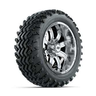 GTW Tempest Chrome 14 in Wheels with 23x10.00-14 Rogue All Terrain Tires  Full Set