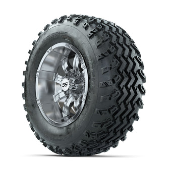 GTW Tempest Chrome 12 in Wheels with 23x10.00-12 Rogue All Terrain Tires  Full Set