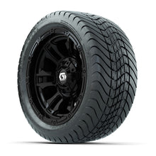 GTW Shogun Gloss Black 12 in Wheels with 215/35-12 Mamba Street Tires  Full Set