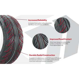 225/40-R14 GTW Fusion GTR Steel Belted Street Tire