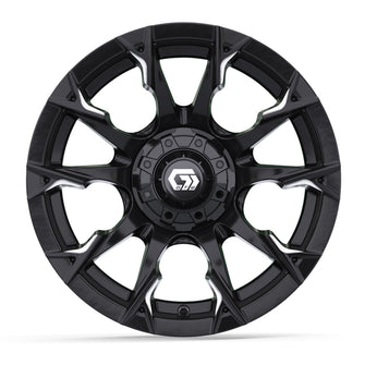 14" GTW Diablo Gloss Black with Machined Accents Wheel