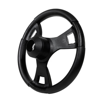 Gussi Italia Model 13 Black/Carbon Fiber Steering Wheel For E-Z-GO