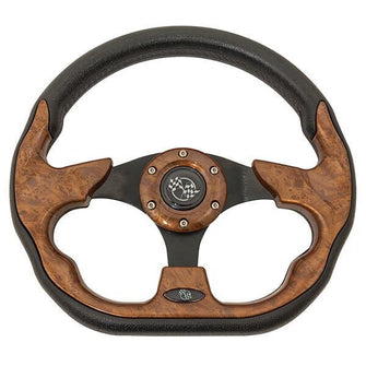 GTW 12.5 Inch Woodgrain Steering Wheel