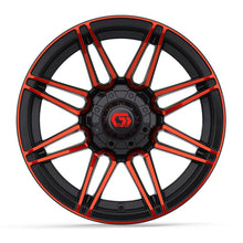 14″ GTW® Stealth Gloss Black with Red Face Wheel