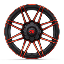 14" GTW Stealth Gloss Black with Red Face Wheel