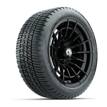 GTW® Boost Gloss Black 14 in Wheels with 205/30-14 Fusion Street Tires – Full Set