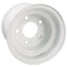 8" GTW White Steel Wheel (Centered - 5 Hole)