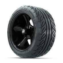 GTW Godfather Black 14 in Wheels with 225/40-R14 Fusion GTR Street Tires  Full Set