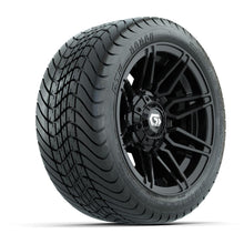 GTW® Stealth Gloss Black 12 in Wheels with 215/35-12 Mamba Street Tires – Full Set