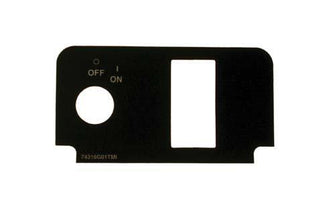 2000-Up EZGO Medalist-TXT - Console Plate Label with Key Switch