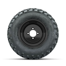 GTW Steel Matte Black 3:5 Offset 10 in Wheels with 20x10.00-10 Rogue All Terrain Tires  Full Set