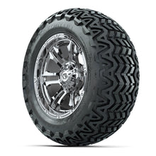 GTW® Shogun Chrome 14 in Wheels with 23x10-14 Predator All-Terrain Tires – Full Set