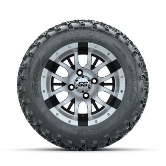 GTW Diesel Machined/Black 12 in Wheels with 22x11.00-12 Rogue All Terrain Tires  Full Set