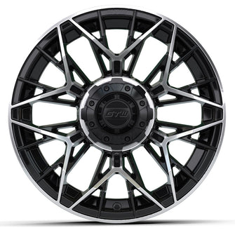 14″ GTW® Stellar Black with Machined Accents Wheel