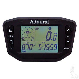 Admiral Speedometer, Digital GPS, Multi-Function Redhawk 