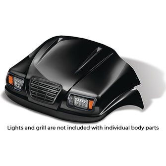 DoubleTake Phantom Front Cowl, Club Car Precedent 04+, Black