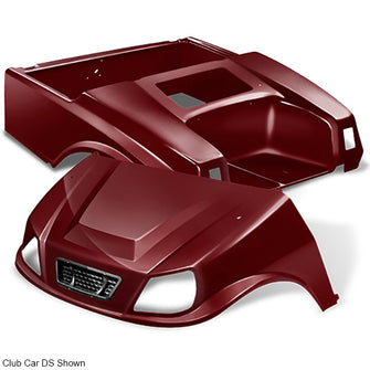 DoubleTake Titan Body Kit with Grille, E-Z-Go TXT 96+, Burgundy