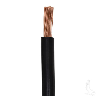 Battery Cable, 26" 4 gauge black Redhawk 