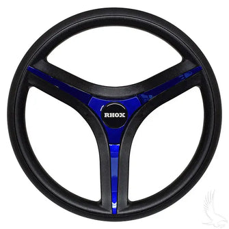 Brenta ST Steering Wheel, Blue Insert, E-Z-Go Hub Redhawk 