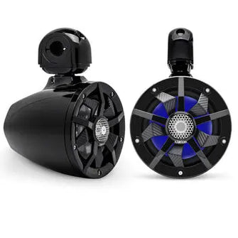 Clarion 6.5 Inch Marine Coaxial Tower Speakers with RBG Clarion 