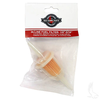 Fuel Filter, E-Z-Go RXV, TXT 4 Cy 94+, Club Car 92+, Yamaha G1 2 Cy 78-89, G14/16/20-Drive 4 Cy 94+