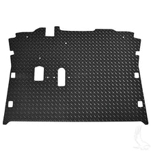 Floor Mat, Diamond Plate Rubber, Black, E-Z-Go RXV 08+ Redhawk 