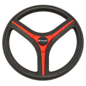 Gussi Italia® Brenta Black/Red Steering Wheel for All EZGO TXT / RXV Models PN# 06-136 Gussi 