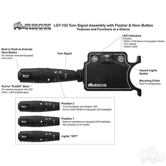 Build Your Own LED Light Bar Kit, E-Z-Go RXV 08-15, 12V (Deluxe, Electric)