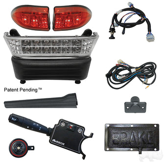 Build Your Own LED Light Bar Kit, Club Car Precedent, Electric 08.5+, 12v, (Deluxe, Pedal Mount)