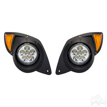 LED Factory Style Headlights with Bezels, Yamaha Drive 07-16