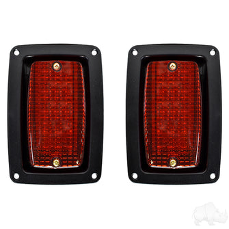 LED Taillights with Bezels, Club Car DS, Yamaha G14-G22