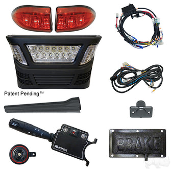 Kit de barra de luces LED BYO, Precedent de Club Car, eléctrico 08.5+, 12-48 V, (montaje de pedal de lujo) PN# LGT-340LBT3B1