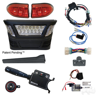 Kit de barra de luces LED BYO, Precedent de Club Car, gasolina 04+ y eléctrica 04-08.5, 12-48 V, (de lujo, conexión) PN# LGT-340LT3B4